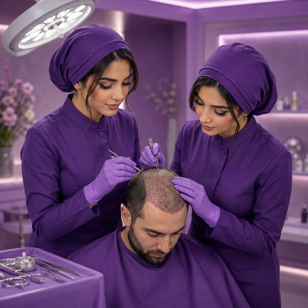 آموزش تخصصی کاشت مو