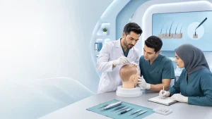 آموزش عملی کاشت مو