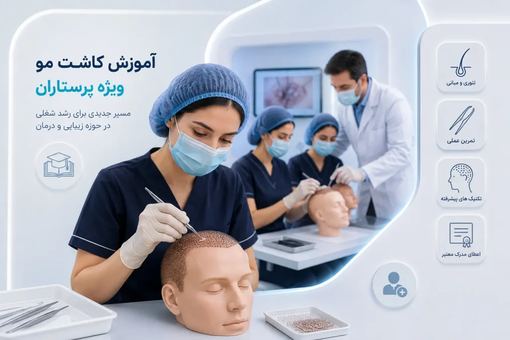 آموزش کاشت مو برای پرستاران